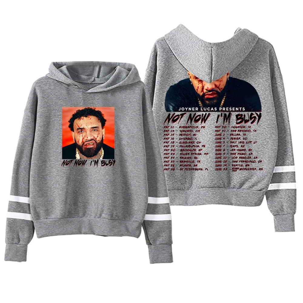 Joyner Lucas Not Now I'm Busy Tour Hoodie Women Men Pocketless Parallel