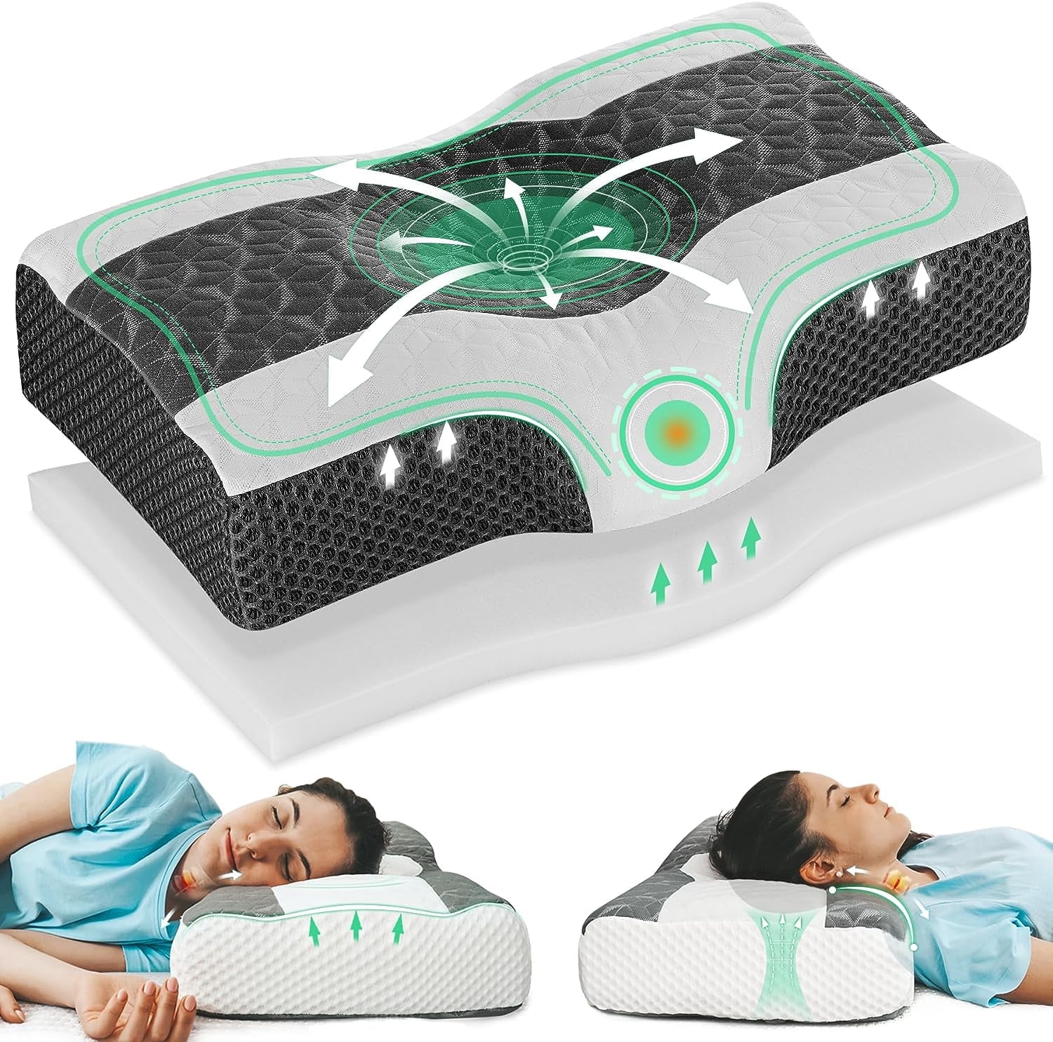 Desk Jockey Recliner Neck Pillow Memory Foam Headrest Cushion for