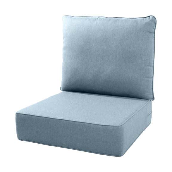 Joyofarm 24" x 22" x 6" Outdoor Chair Cushions for Patio Furniture, Deep Seat and High Back for Patio Rocking Dining Chair and Couch, Baby Blue