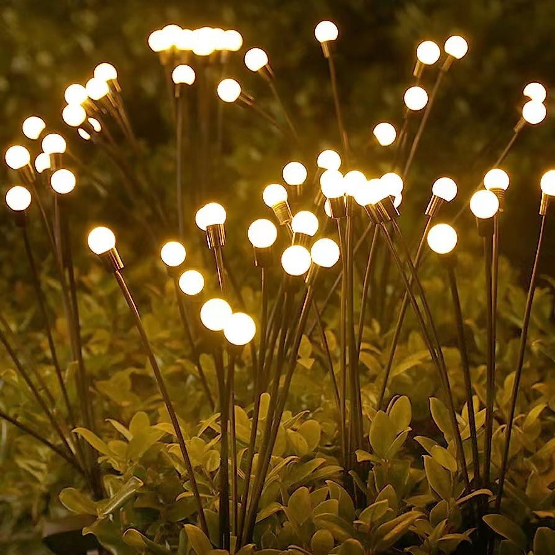 Joyoldelf Solar Firefly Light - Warm Light Landscape Plug In Ground ...