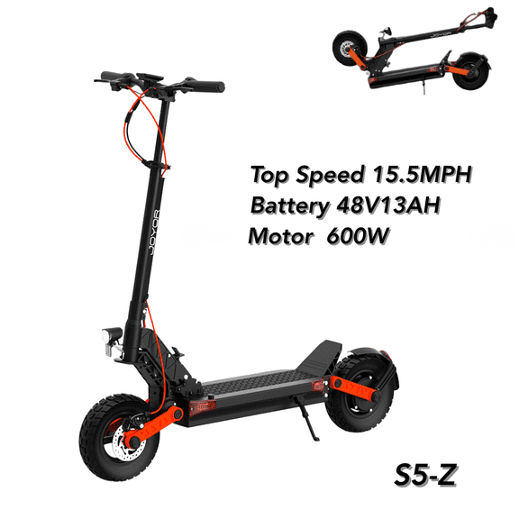 Joyor S5-Z 48V 600W Electric Scooter for Adults with 10inch Wide Tires, 34mi Range, Off-Road Ready