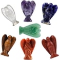 thumbnail image 1 of Joyouann Natural Stone Pocket Guardian Angel, 1.5 inch Healing Crystal Gemstone Carved Pocket Guardian Angel Figurines for Meditation Chakra Balancing Collection, 1 of 1