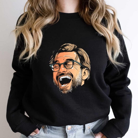Joyous Klopp Funny Classic Soccer Graphic SW16228 Unisex Sweatshirt, Up to Size 5XL