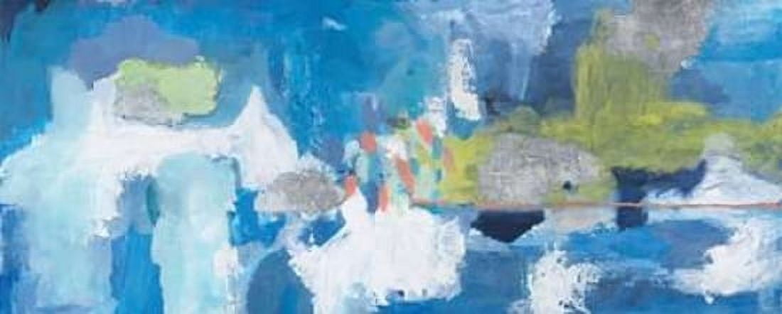Joyous Spring Canvas Art - Aubrey (24 x 48)