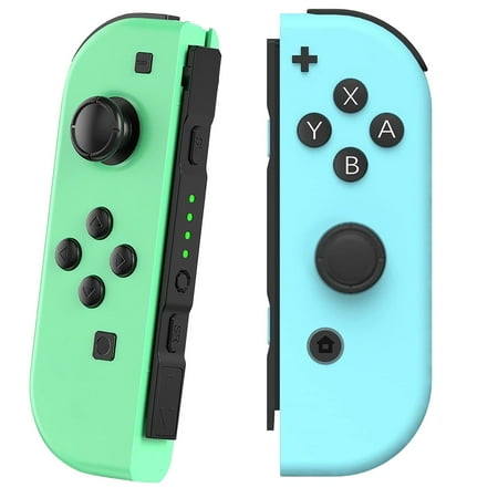 Switch Controller for Nintendo, L/R Switch Remote Joypad Game Controller with Motion Control, Blue/Green