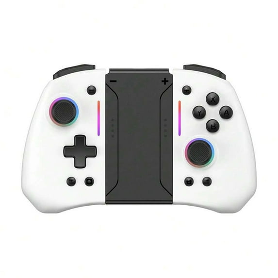 Joypad Wireless Pro Controller for Nintendo Switch & OLED Game Joystick Wake-up 6 Axis Gyro Gamepad-White