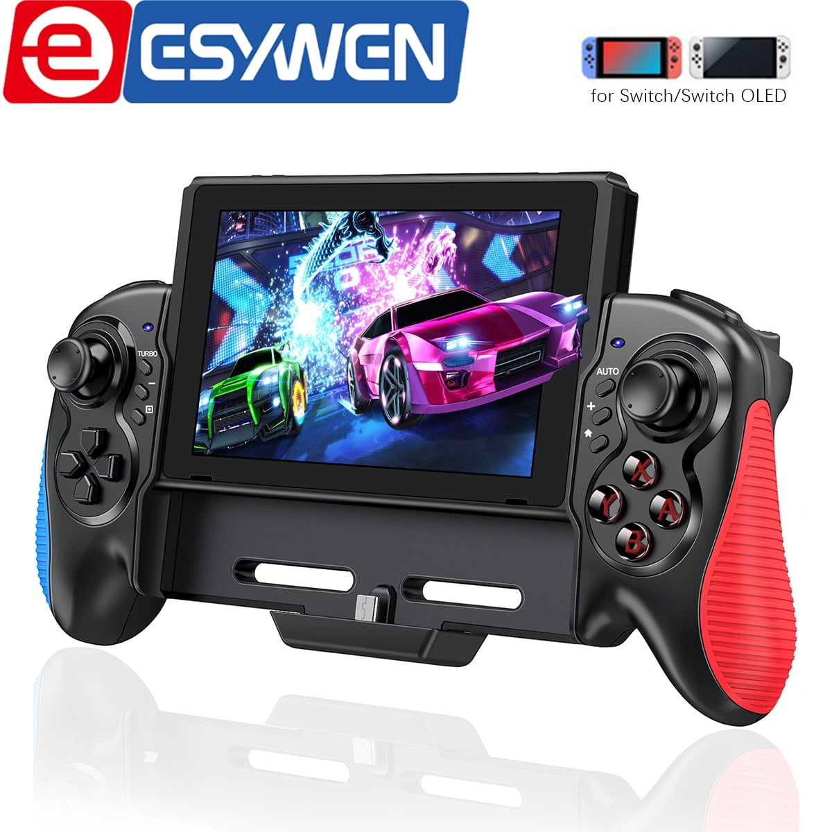 Elskede Intensiv Følg os Joypad for Nintendo Switch/OLED Joy Cons, ESYWEN Replacement for Switch Joy  Cons with Handheld Grip Double Motor Vibration Built-in 6-Axis Gyro  Joystick,Replacement for Nintendo Switch Controller - Walmart.com