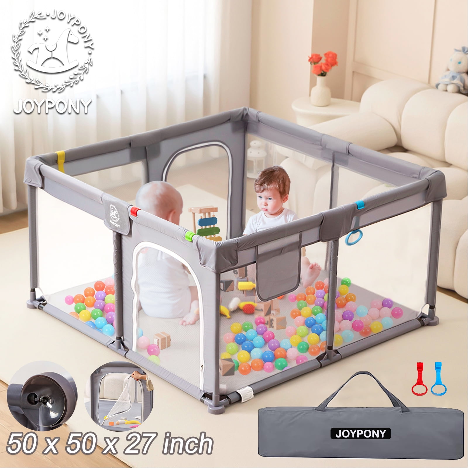 Joypony Extra Large Baby Playpen Babies and Toddlers Playard and