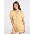 thumbnail image 1 of Joyspun Women's Dreamy Soft Collection Notch Collar Top and Shorts Pajama Set, 2-Piece, Sizes XS-3X, 1 of 7