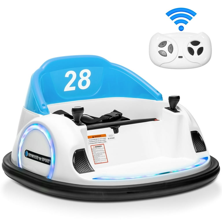Joyracer 12V Bumper Car for Kids with Remote Control 3 Speeds