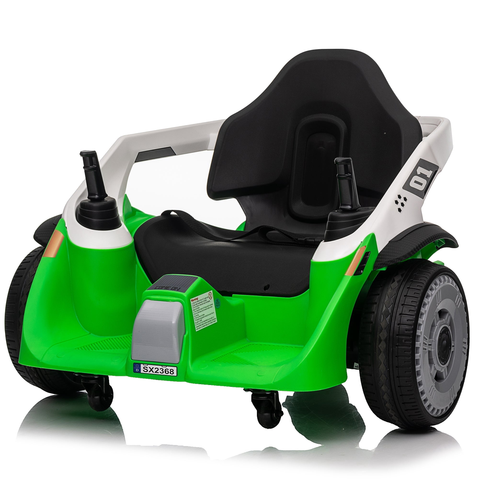 Child's Car Ridable Joyracer Toddler Drive Rideable Electric RC Bumper Car for Kids, 3 ...