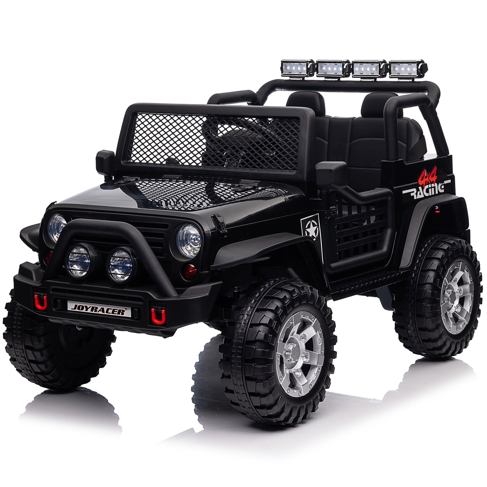 JOYMOR 2-Seater 24V Kids Ride-On UTV Truck - Remote Control, 4 Motors, Spring Suspension, LED Lights, For Ages 3-8 (135 Lb Capacity)