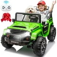 thumbnail image 1 of Joyracer 800W 24 Volt Ride on Toys, 4WD/2WD 3 Speeds Oversized Power Car Wheels, 2-Seater Ride on Truck with Remote Control, Electric Car Gift for Kids with Music, Bluetooth, Horn, Light, Green, 1 of 13