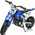 thumbnail image 1 of Joyracer 24V Electric Dirt Bike for Kids, 250W Powered Motorcycle,Ride on Toys with 3 Speed Modes, Twist Grip Throttle, Rear Disc Brakes, 15" Pneumatic Tire, Blue, 1 of 6