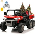 thumbnail image 1 of Joyracer 24V Kids Ride on Toys with Remote Control, 2 Seater 800W Ride on Dump Truck, Electric Powered Ride on w/ Dump Bed, 3 Speeds, Shovel, Bluetooth/Music, Gift for Kids, Red, 1 of 9