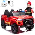 thumbnail image 1 of Joyracer 24V Ride on Toys with 2 Seaters, 400W Motor Electric Power Ride on Truck Car with Remote Control for Big Kids, LED Lights, 3 Speeds, Storage, Bluetooth Music, Red, 1 of 11