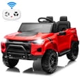 thumbnail image 1 of Joyracer 24V Ride on Toys with 2 Seaters, 400W Motor Electric Power Ride on Truck Car with Remote Control for Big Kids, LED Lights, 3 Speeds, Storage, Bluetooth Music, Red, 1 of 11