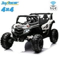 thumbnail image 1 of Joyracer 4WD 24 Volt Ride on Toys for Kids, 2 Seater Power UTV Wheels with Remote, Outdoor Toys with 4x200W Motor, LED Light, Bluetooth, Spring Suspension, White, 1 of 7