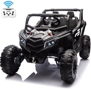 Joyracer 24 Volt Ride on Toys with Remote, 4WD Power UTV Wheels with 800W Motors, Bluetooth, Spring Suspension, LED Light, 3 Speeds, Black