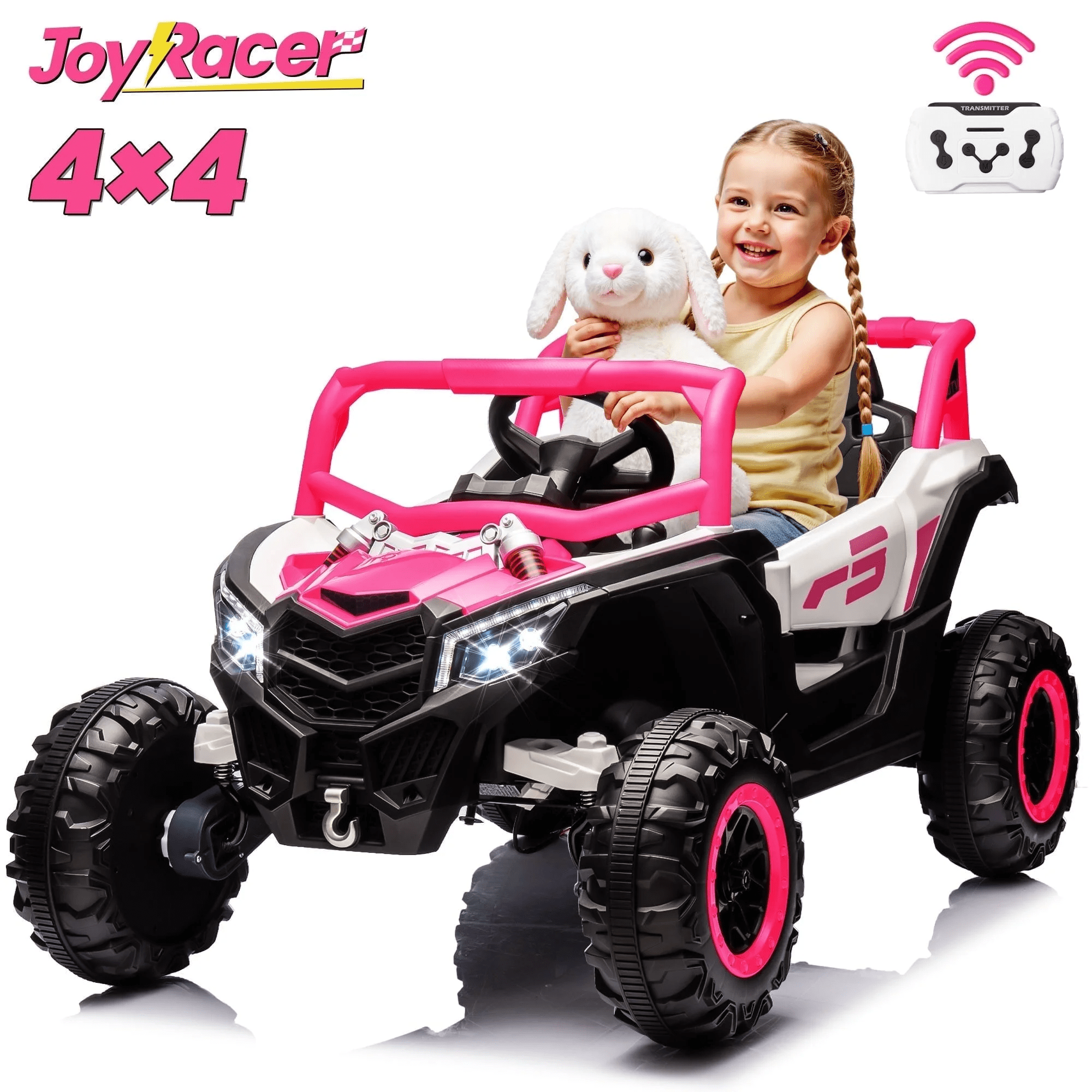 Walmart sales :  Joyracer 24 Volt Ride on Toys, Power Car wheels UTV with 4*200W Motors, Remote Control, Bluetooth Music, Spring Suspension, LED Light, 3 Speeds, Pink
