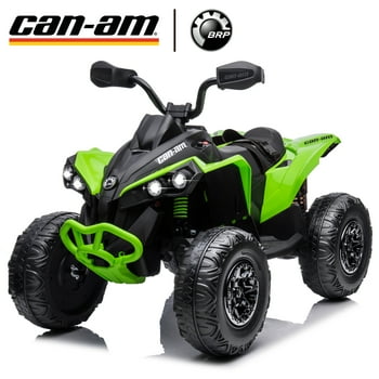 Joyracer 24V Ride on Toys, 4 Wheeler ATV for Kids with 2 Seater, 4x200W Motors, 4WD/2WD Switchable, Green