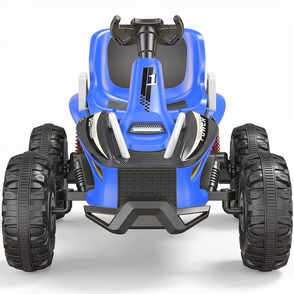 Joyracer 36V 4WD Ride On Toys for Big Kids, 800W Powered Ride on Car w/ 3 Speeds, EVA Tires, Bluetooth Music, Ages 6–12, Blue