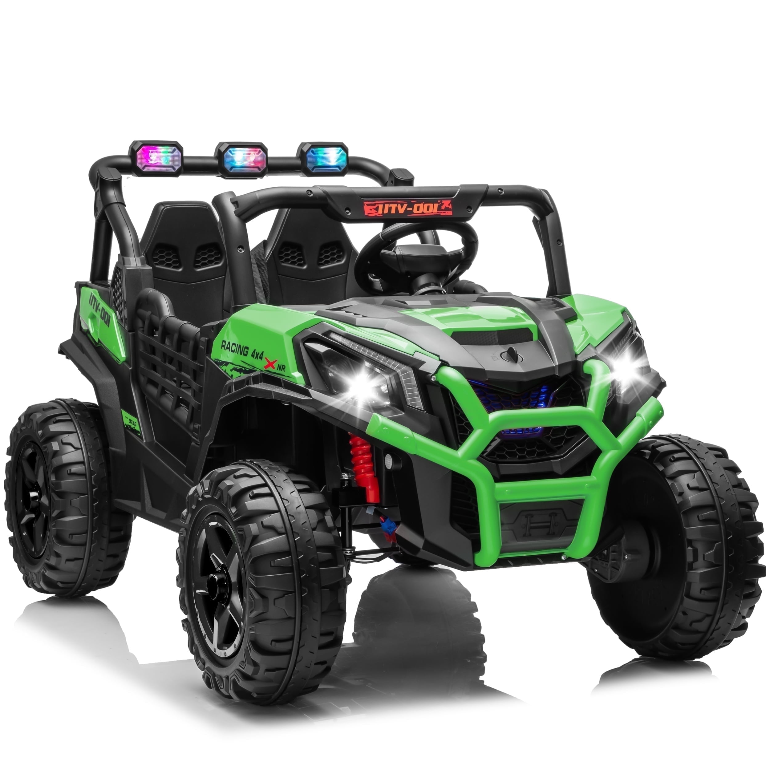 Joie　0423 JOYRACER 4WD 24V Ride on Toy Car with Dual XL Seats, 4*200W
