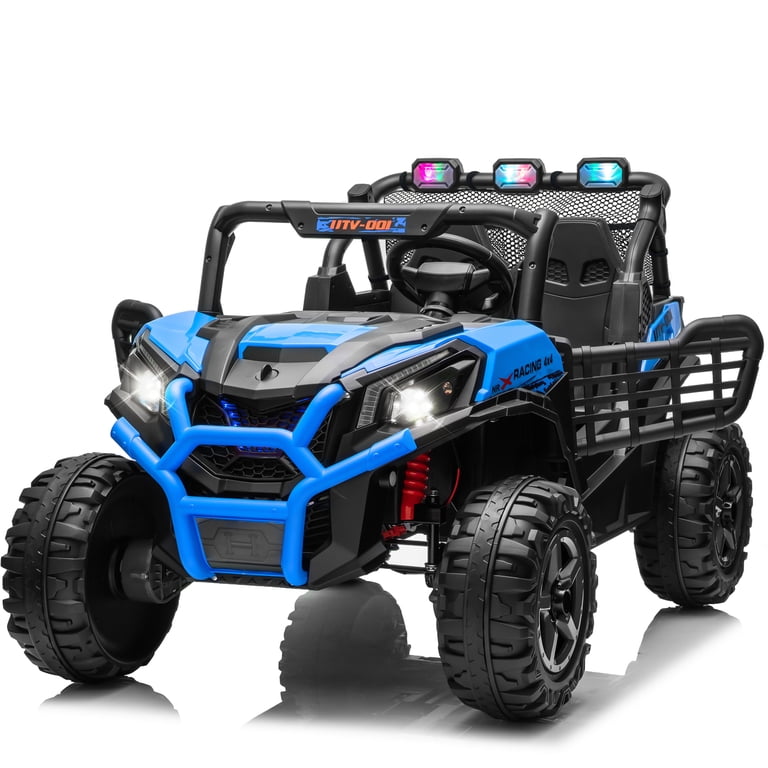 JOYRACER 24V Kids Electric UTV, 2-Seater Ride On Car, 4x200W Motor