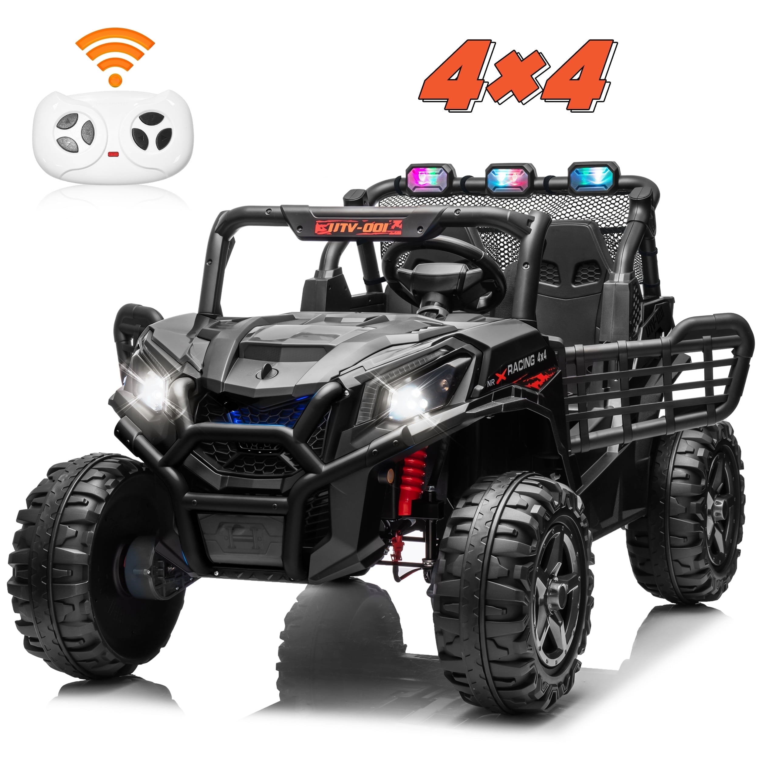 Joie　0423 JOYRACER 24V Electric UTV for Kids, 4WD, 2 XL Seats, Remote