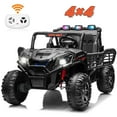 thumbnail image 1 of Joyracer 4WD 24V Ride on Toys Car w/ 2 XL Seater Remote Control, Electric UTV w/ 4*200W Motor, Power Car Wheels, LED Lights, Spring Suspension, 3 Speeds, Bluetooth Music, Black, 1 of 10