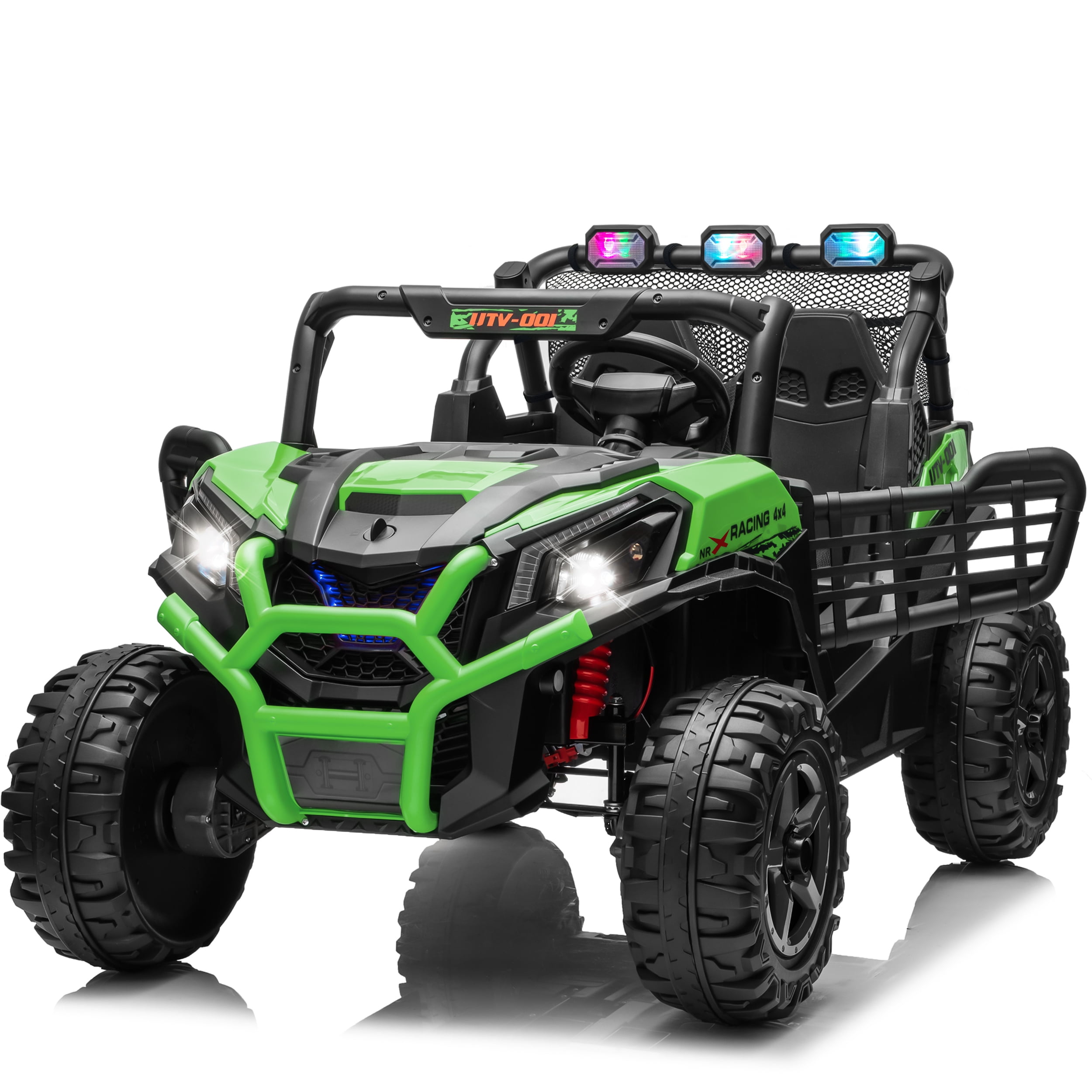 JOYRACER 24V Kids Electric UTV, 2-Seater Ride On Car, 4x200W Motor