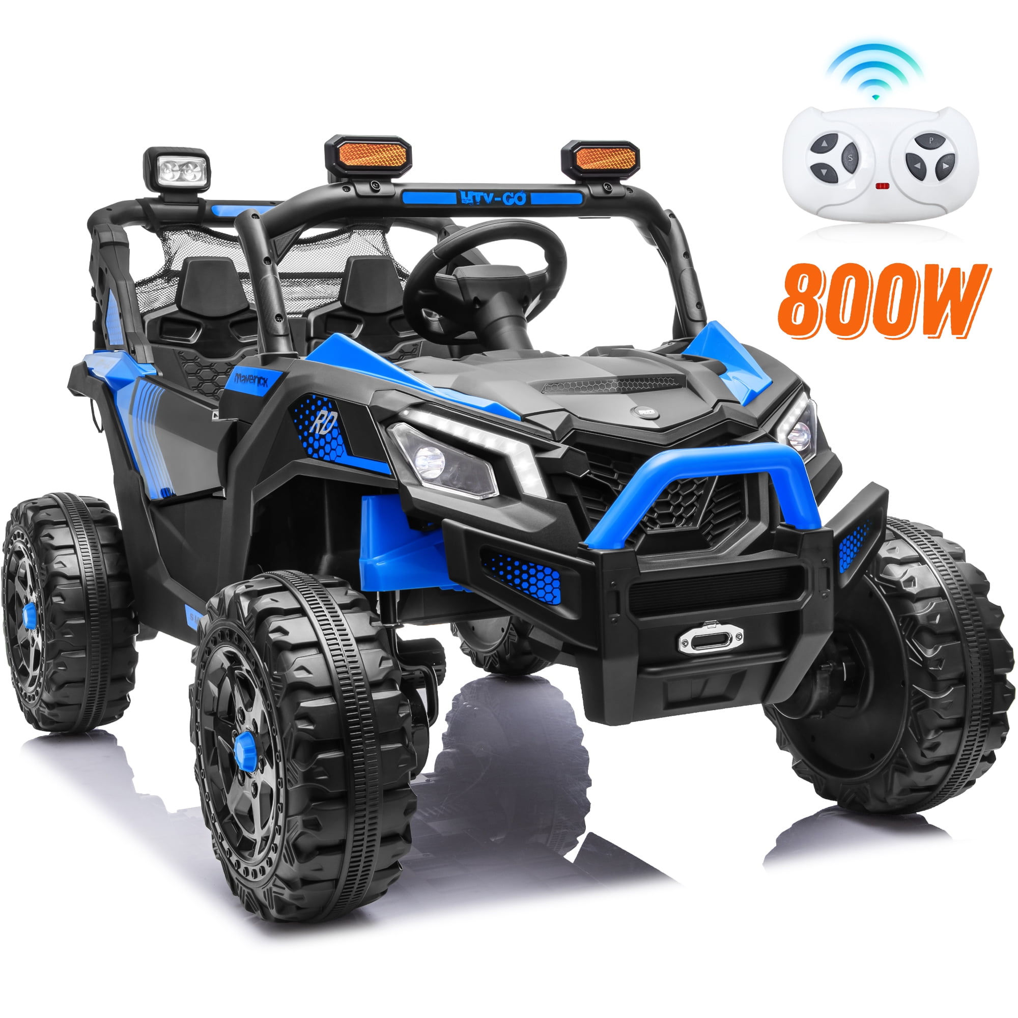 Joyracer 4WD 24 Volt Ride on Toys with 2 Seaters, Power Car Wheels