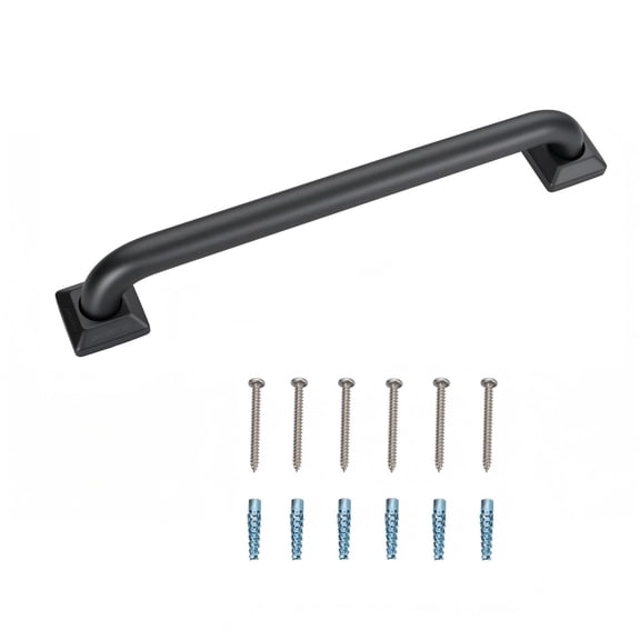 Joyrain ADA 500lb Stainless Steel Anti-Slip Grab Bar Wall Mount for Shower Bathroom Tub Toilet - Elderly/Seniors/Handicap (Matte Black 24")