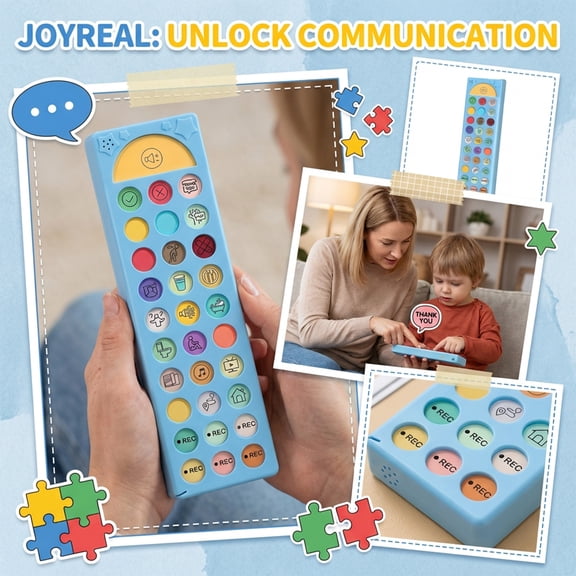 Joyreal Aac Device Non-Verbal Communication Tool For Special Needs, 1-Pack, Interactive Educational Toy With Colorful Icons And Sounds, Suitable For Teenagers And S To
