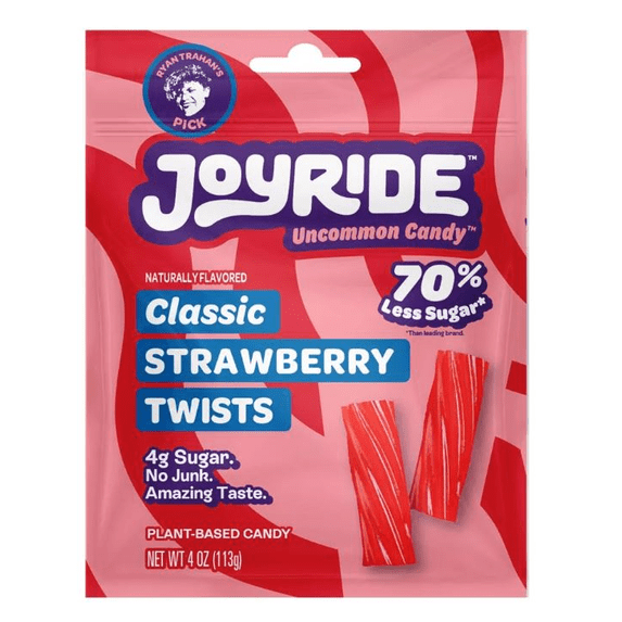 Joyride Sweets Candy Licorice Strawberry 4oz