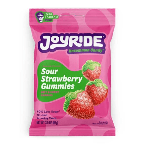 Joyride Sour Strawberry Gummies - 3.5 oz