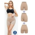 thumbnail image 1 of Joyshaper 3 Pack Women Seamless Slip Shorts for Under Dress Smooth Boyshorts for Yoga/Bike/Workout, 1 of 8
