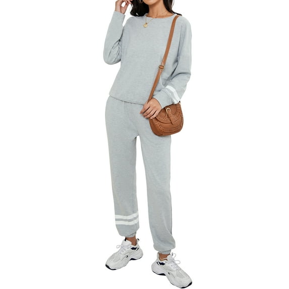 Joyshaper Sweatsuit for Women Long Sleeve Crewneck Pullover Tops Casual Sweatpants 2 Piece Tracksuit Lounge Sets Outfits