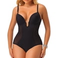thumbnail image 1 of Joyshaper Tummy Control Bodysuit For Women Mesh U-neck bodysuit Seamless Body Shaper, 1 of 6