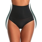 Joyshaper Tummy Control Shapewear High Waist Brief Underwear Seamless Smooth Body Shaper Black-M