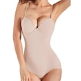thumbnail image 1 of Joyshaper Women Bodysuit Shapewear Tummy Control Backless Straps Bodysuit Full Body Shaper with Built-in Bra Beige S, 1 of 5