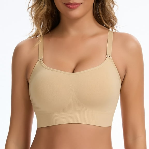 Joyshaper Women's Seamless Bra No Underwire Comfort Push Up Bras Full Coverage Sport Everyday Bra