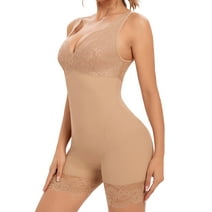 Joyshaper Women's Shapewear Belly Control Shaping Bodysuit V Neck Bodysuit Lace Sexy Bodysuit