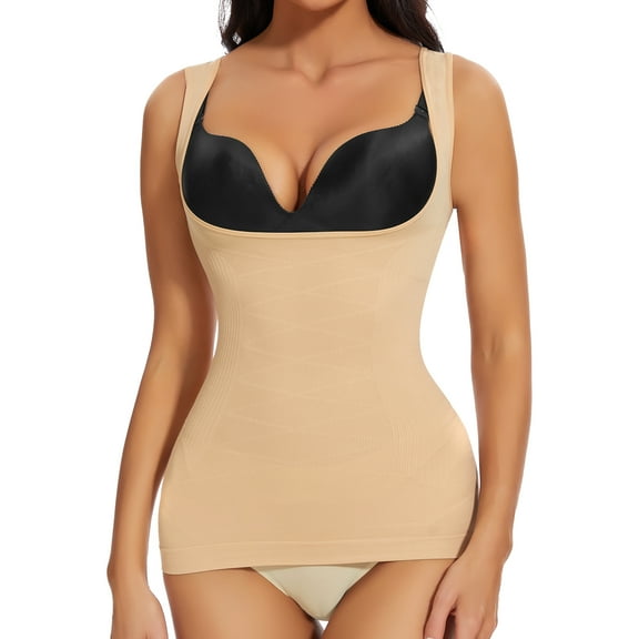 Joyshaper Women's Waist Cincher Tummy Control Shapewear Slimming Compression Camisole Seamless Body Shaper