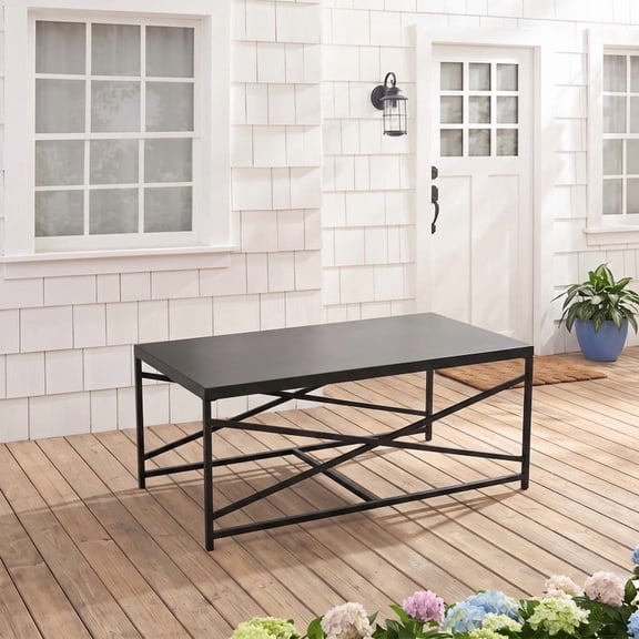 Joyside 47"Outdoor Coffee Table Patio Table All-Weather Patio Coffee Table for Outside Patio,Garden