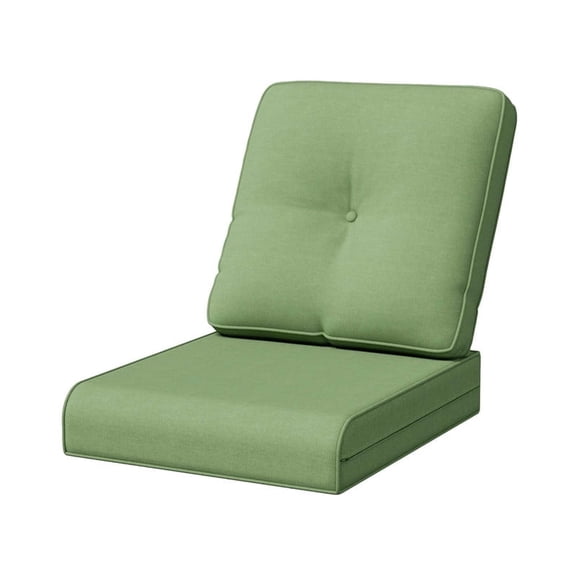 Joyside Outdoor Chair Cushions, 22x25/22x21 Inch Patio Furniture Cushions, Deep Seat Cushions, Water Resistant, Thick Replacement Cushions for Sofa and Seat, Green