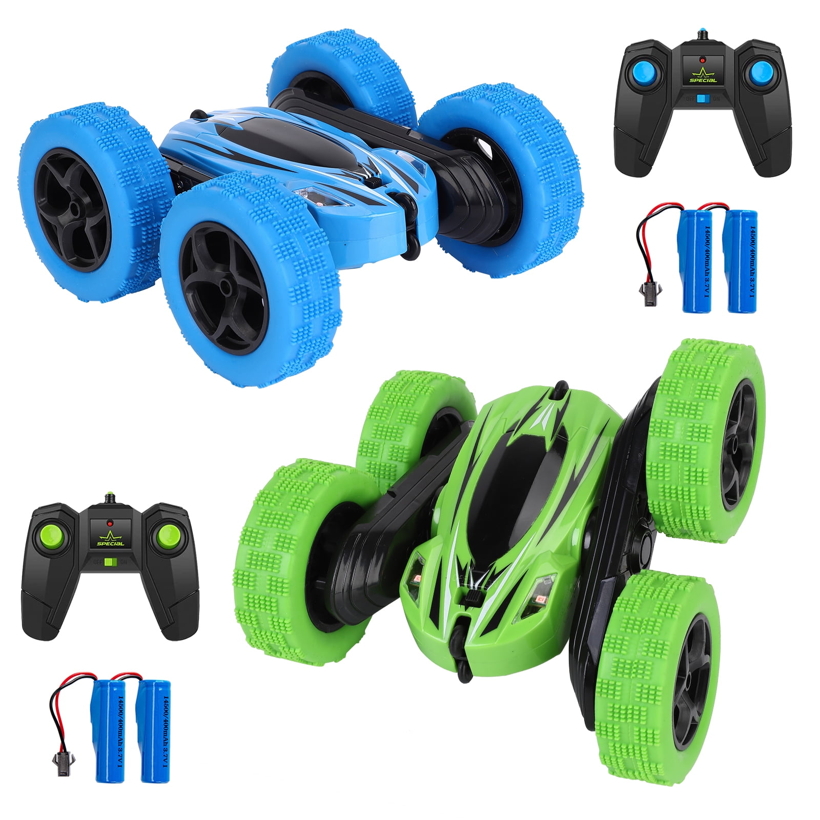 Joyspirit Dual Pack RC Stunt Cars with Gesture Control, 4WD Double