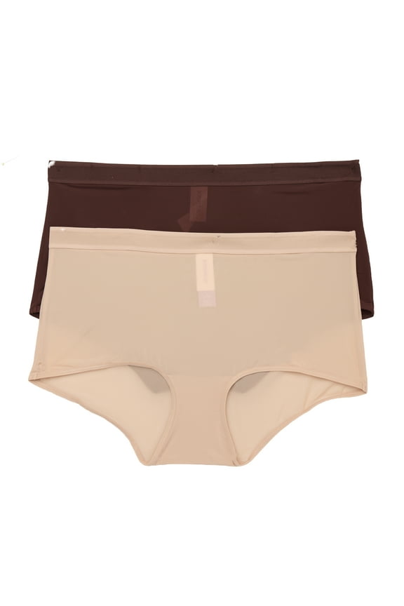 Women's Micro Boyshort Panties, 2-Pack, Sizes XS-3XL