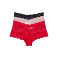 thumbnail image 1 of Joyspun Boyshorts with Scalloped Lace, 3-Pack, Sizes XS-3XL, 1 of 2