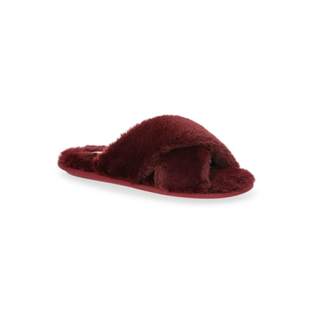 Joyspun Women's Faux Fur X-Band Slippers